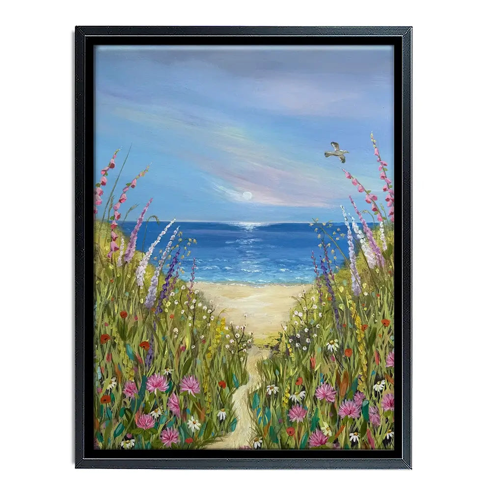 Summer Flowers By The Sea Canvas Print Summer Flowers By The Sea Canvas Print wall art product Karen Sutton