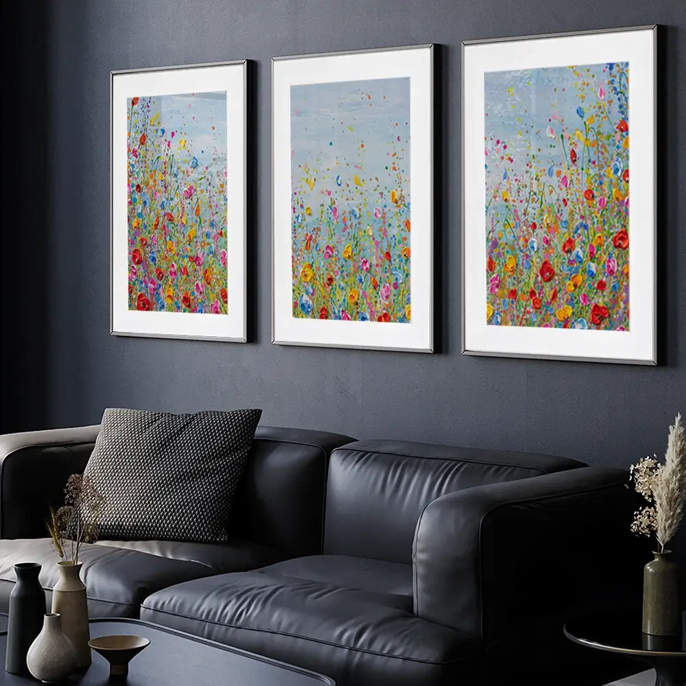 Summer Meadow Framed Art Print Trio Summer Meadow Framed Art Print Trio wall art product Olga Tkachyk
