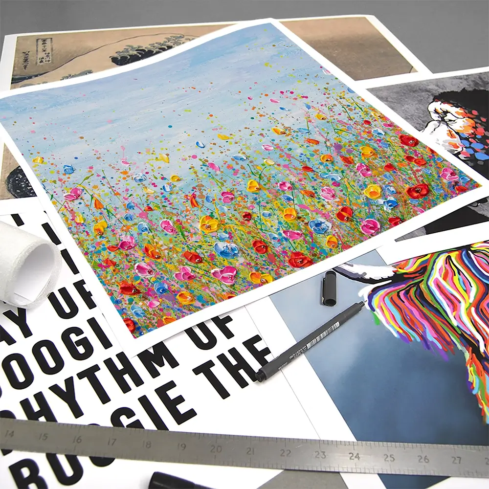 Summer Meadow Square Art Print Summer Meadow Square Art Print wall art product Olga Tkachyk