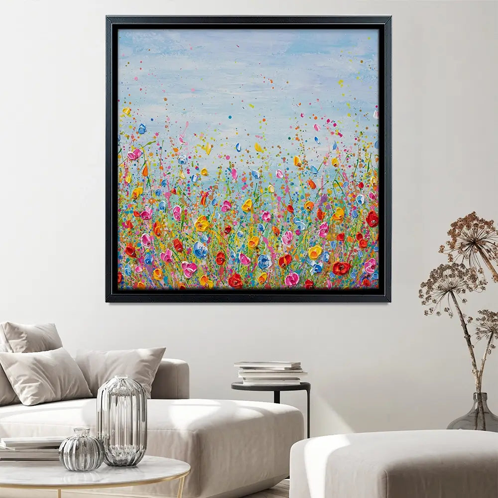 Summer Meadow Square Canvas Print Summer Meadow Square Canvas Print wall art product Olga Tkachyk