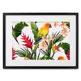 Summer Pattern Framed Art Print Summer Pattern Framed Art Print wall art product Hanna Kh / Shutterstock