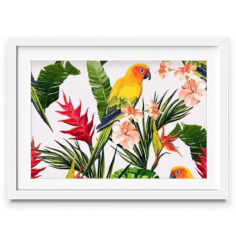 Summer Pattern Framed Art Print Summer Pattern Framed Art Print wall art product Hanna Kh / Shutterstock