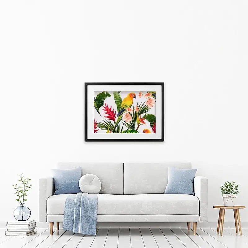Summer Pattern Framed Art Print Summer Pattern Framed Art Print wall art product Hanna Kh / Shutterstock