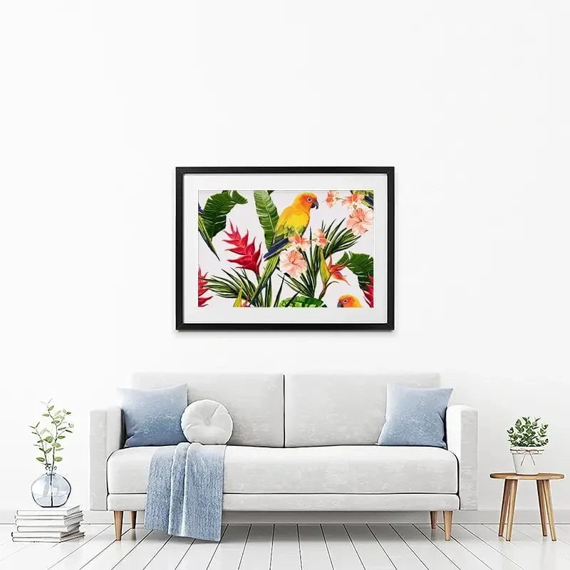 Summer Pattern Framed Art Print Summer Pattern Framed Art Print wall art product Hanna Kh / Shutterstock