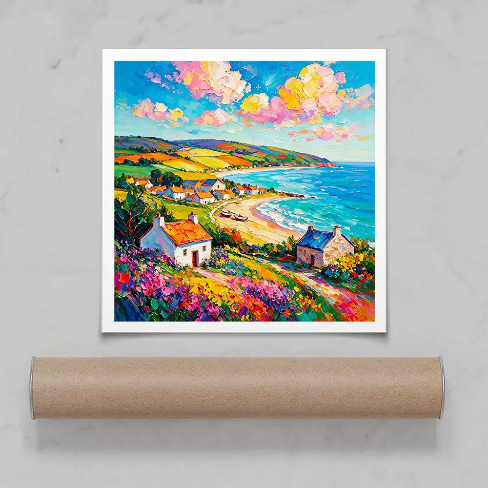 Summer Shore Square Art Print Summer Shore Square Art Print wall art product David Alexander Elder