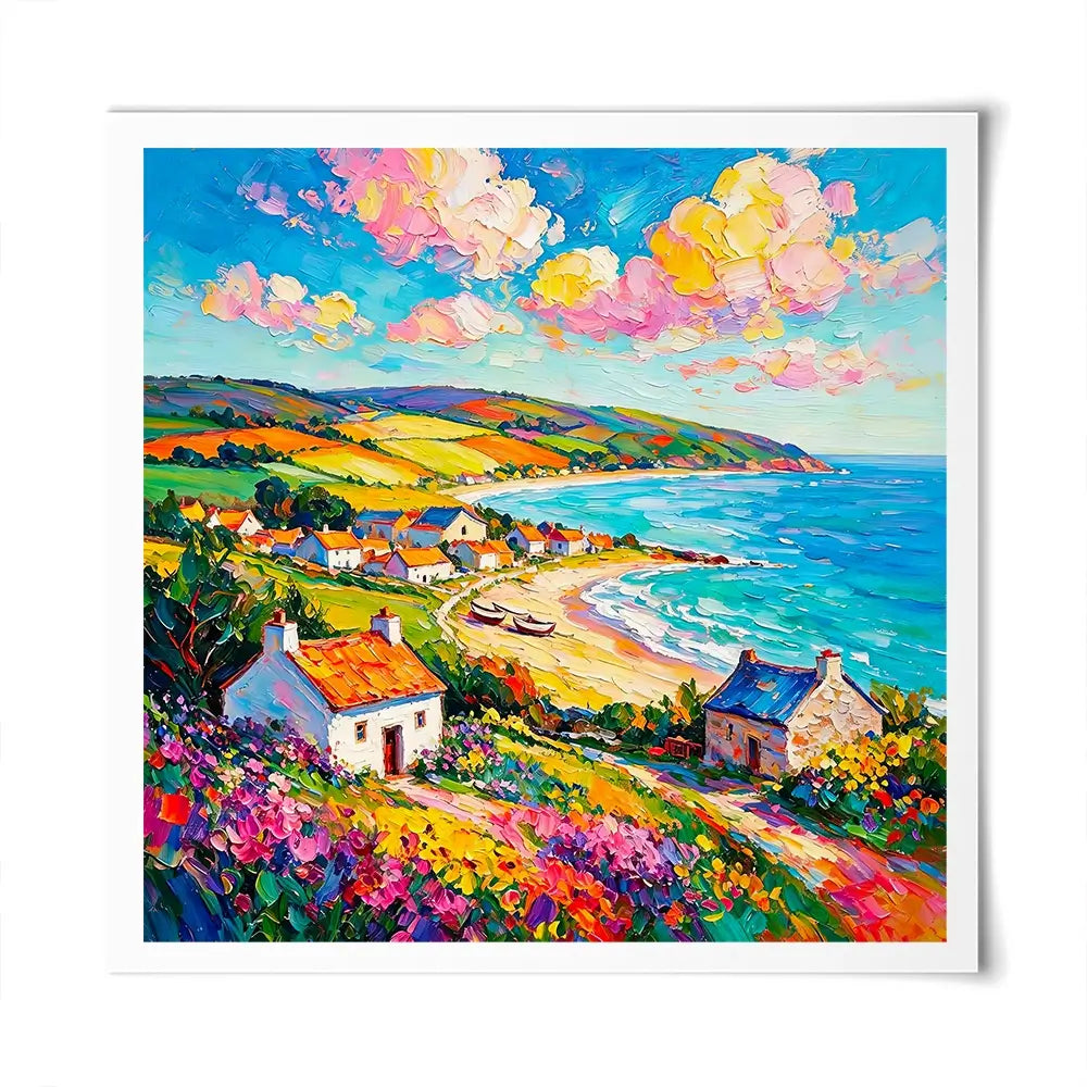 Summer Shore Square Art Print Summer Shore Square Art Print wall art product David Alexander Elder