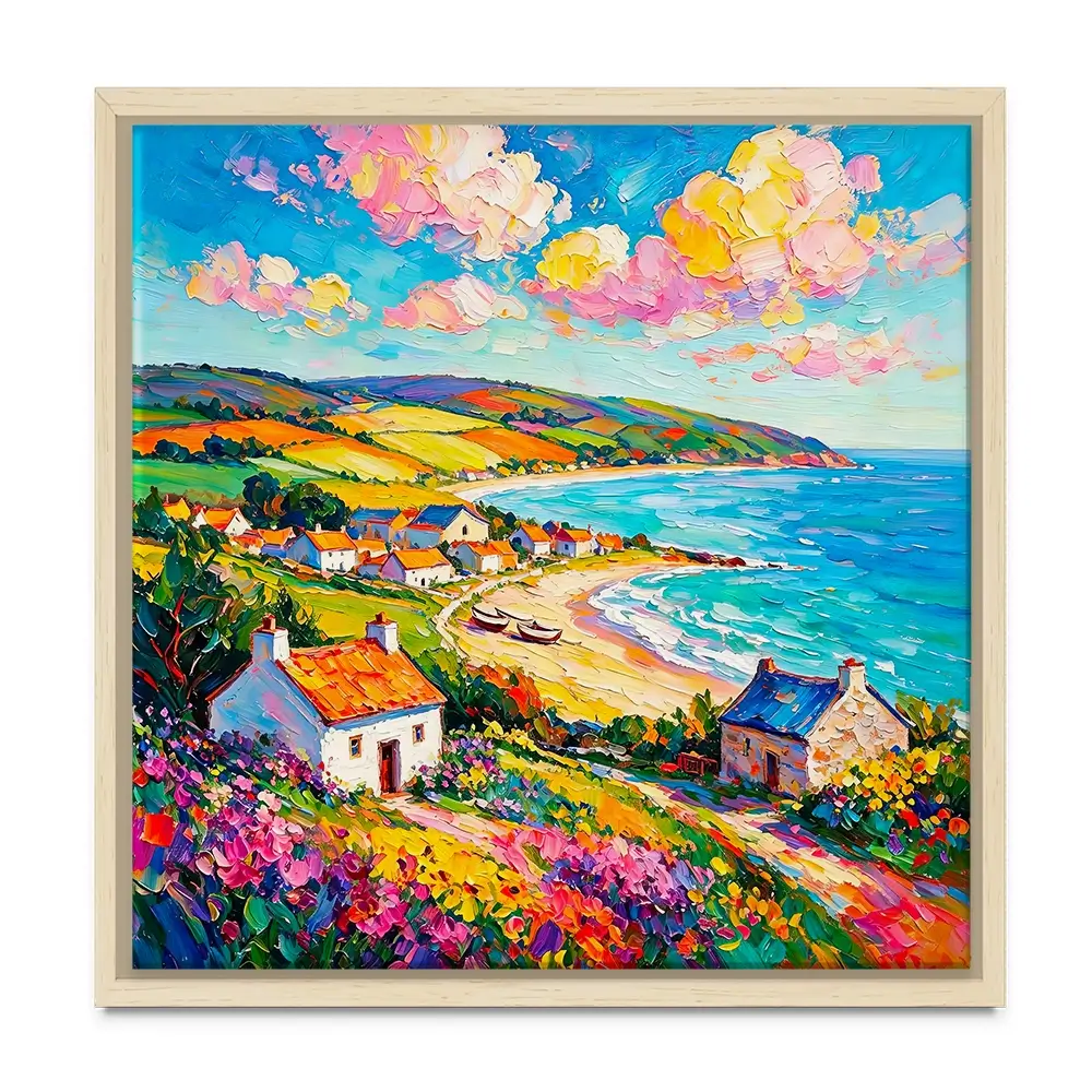 Summer Shore Square Canvas Print Summer Shore Square Canvas Print wall art product David Alexander Elder