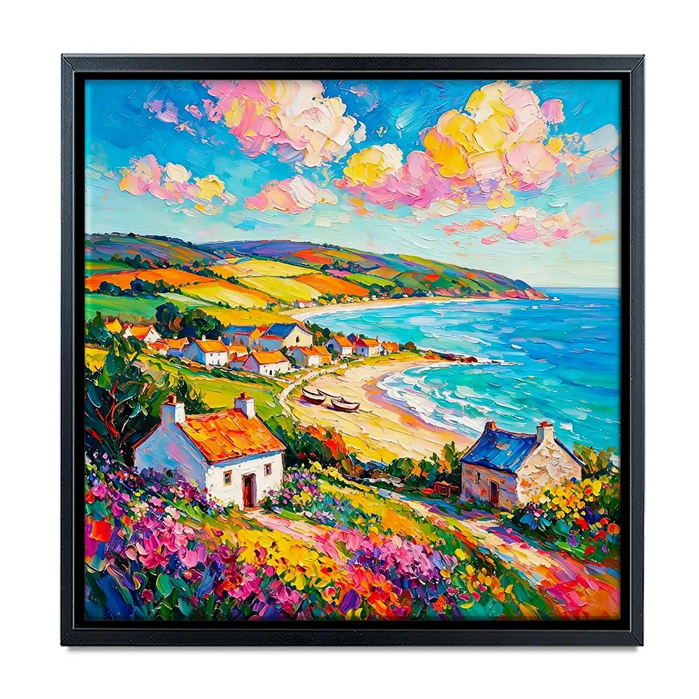 Summer Shore Square Canvas Print Summer Shore Square Canvas Print wall art product David Alexander Elder
