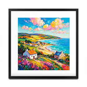 Summer Shore Square Framed Art Print Summer Shore Square Framed Art Print wall art product David Alexander Elder