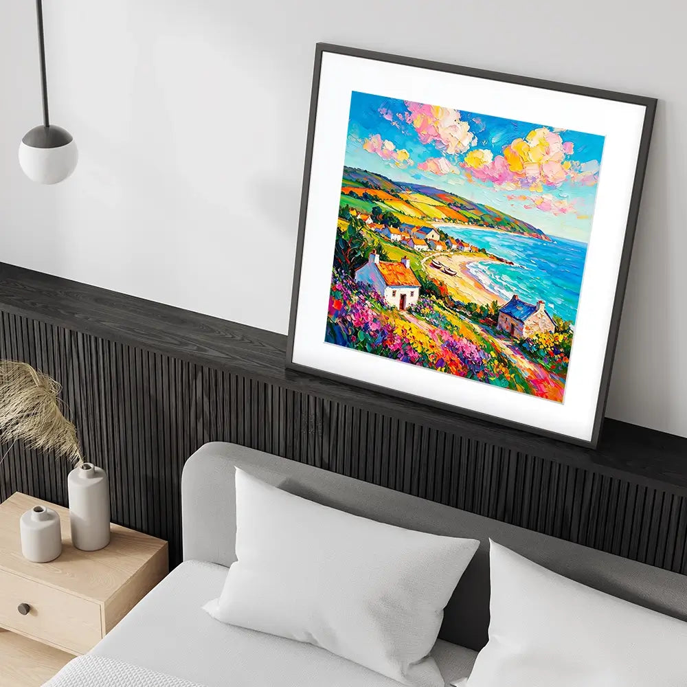Summer Shore Square Framed Art Print Summer Shore Square Framed Art Print wall art product David Alexander Elder