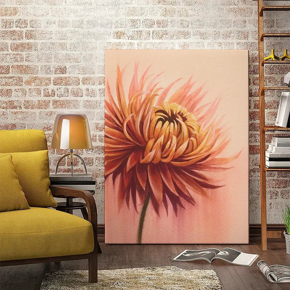 Sun Drenched Chrysanthemum Canvas Print Sun Drenched Chrysanthemum Canvas Print wall art product Grace Popp