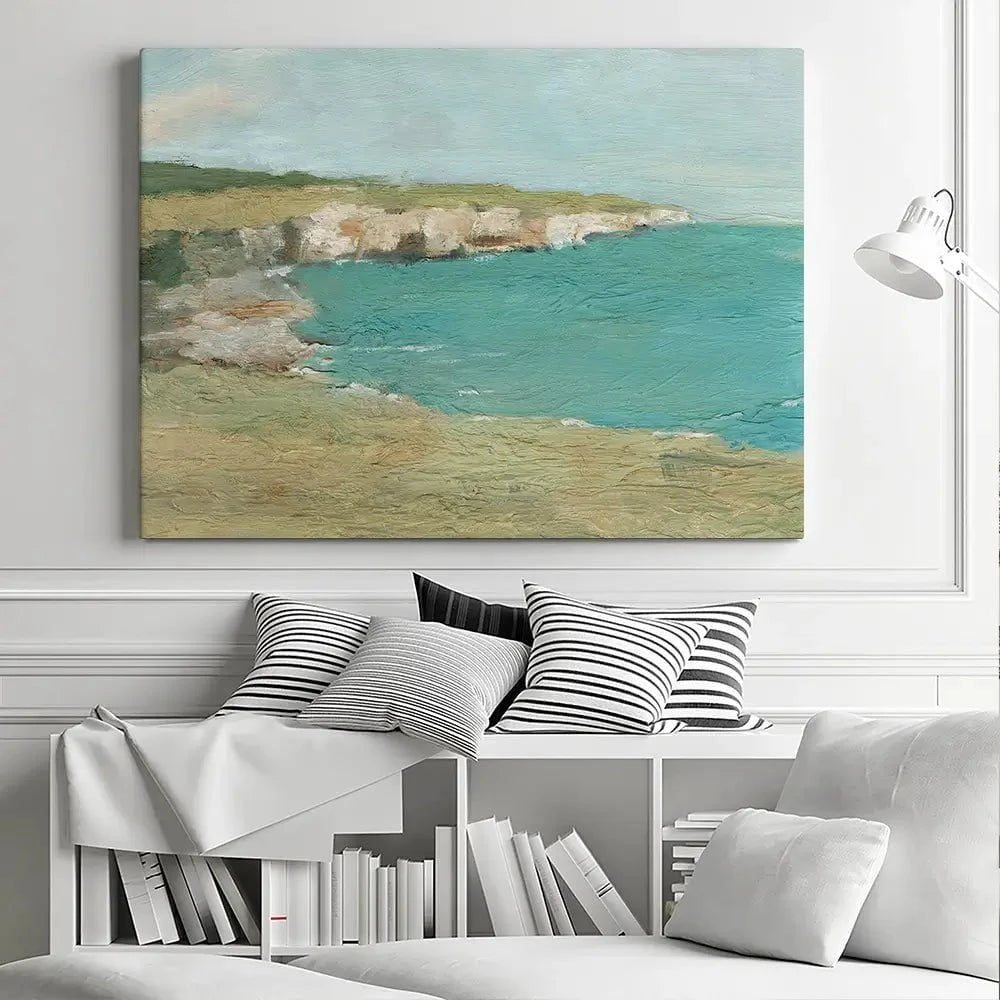 Sun Drenched Cliffs Canvas Print Sun Drenched Cliffs Canvas Print wall art product Ethan Harper