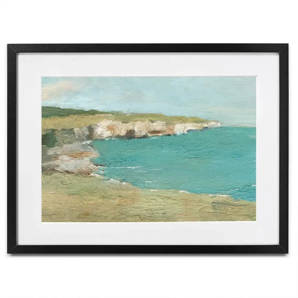 Sun Drenched Cliffs Framed Art Print Sun Drenched Cliffs Framed Art Print wall art product Ethan Harper