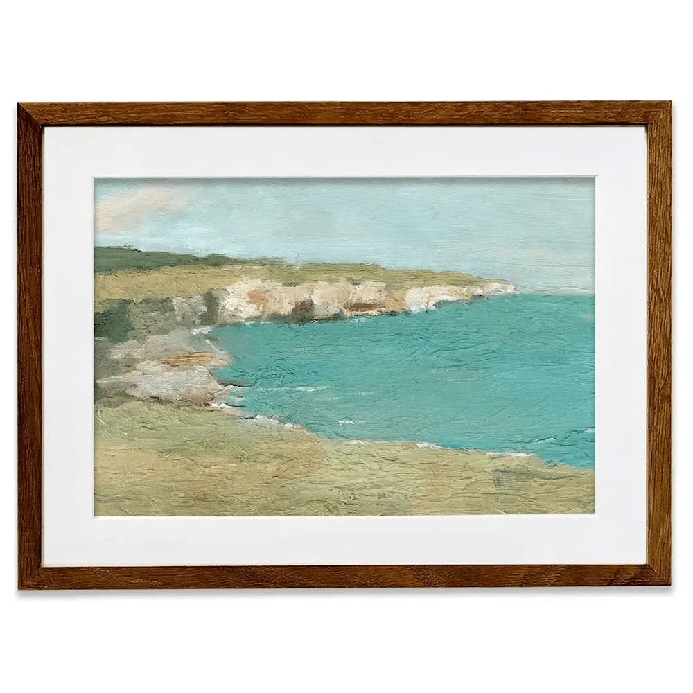 Sun Drenched Cliffs Framed Art Print Sun Drenched Cliffs Framed Art Print wall art product Ethan Harper