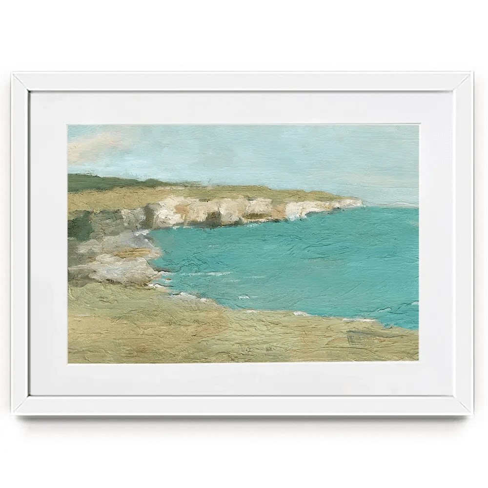 Sun Drenched Cliffs Framed Art Print Sun Drenched Cliffs Framed Art Print wall art product Ethan Harper