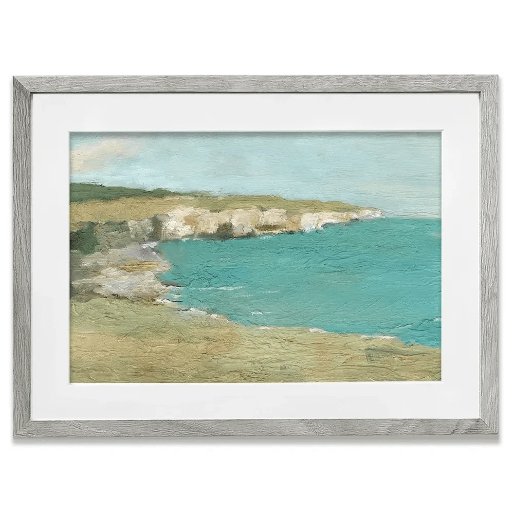 Sun Drenched Cliffs Framed Art Print Sun Drenched Cliffs Framed Art Print wall art product Ethan Harper