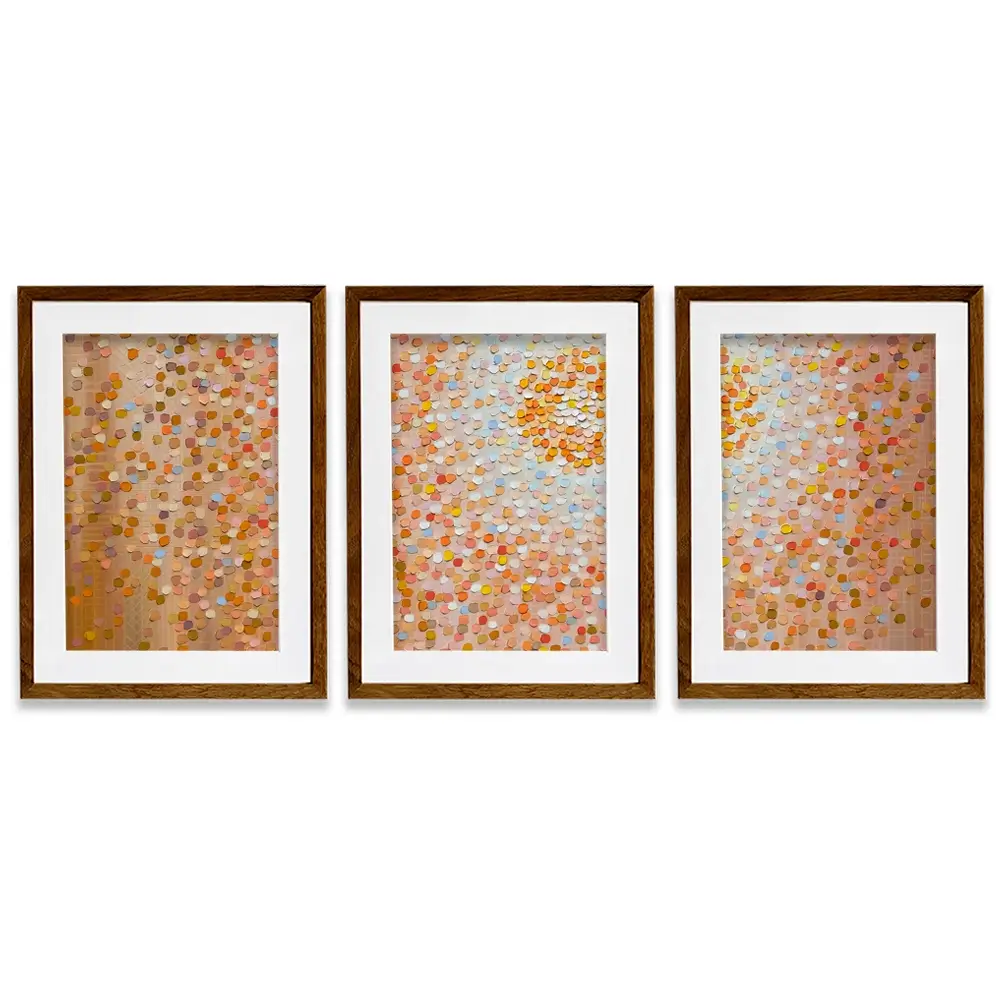 Sun Framed Art Print Trio Sun Framed Art Print Trio wall art product Ekaterina Ermilkina
