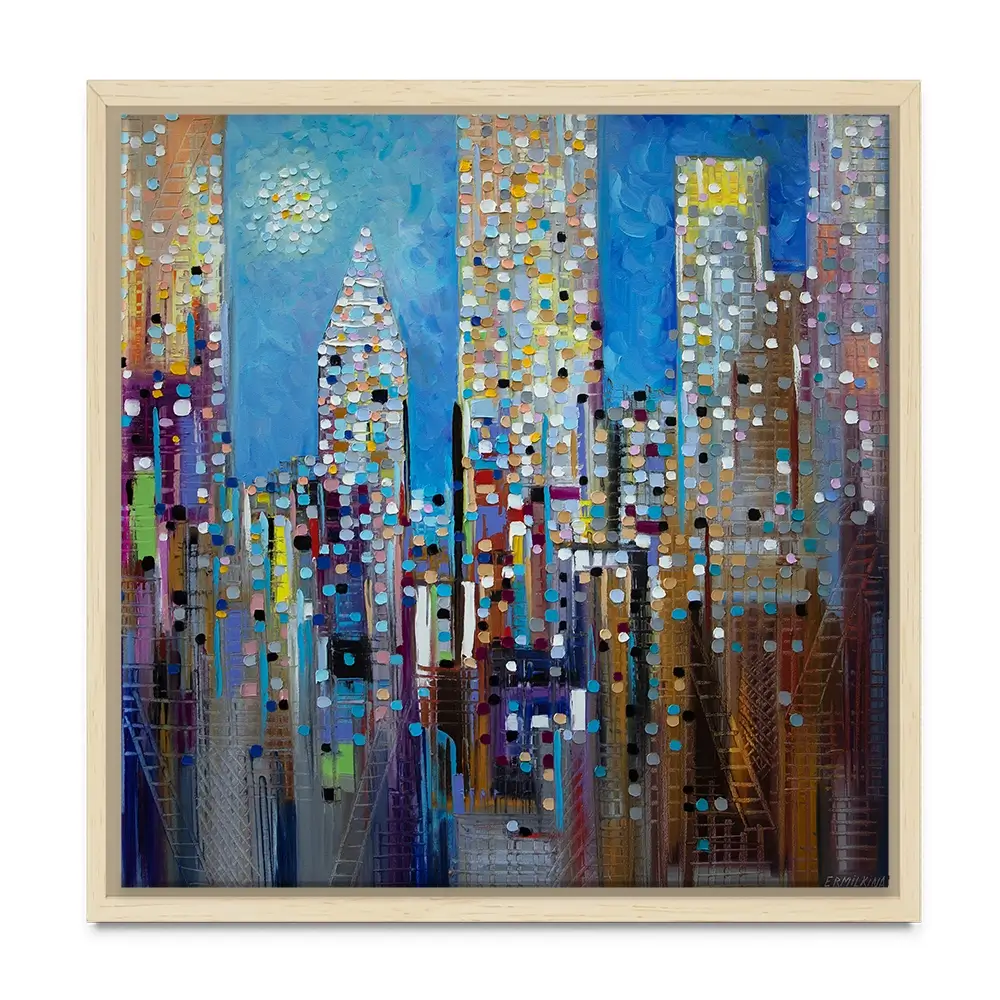 Sun Over The City Canvas Print Sun Over The City Canvas Print wall art product Ekaterina Ermilkina