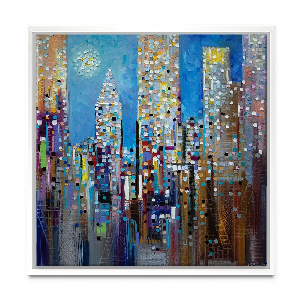 Sun Over The City Canvas Print Sun Over The City Canvas Print wall art product Ekaterina Ermilkina