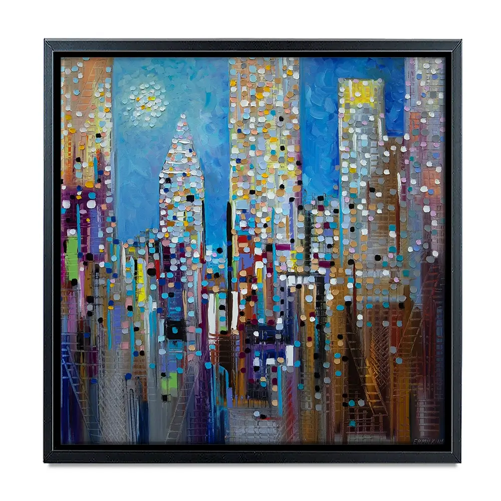 Sun Over The City Canvas Print Sun Over The City Canvas Print wall art product Ekaterina Ermilkina