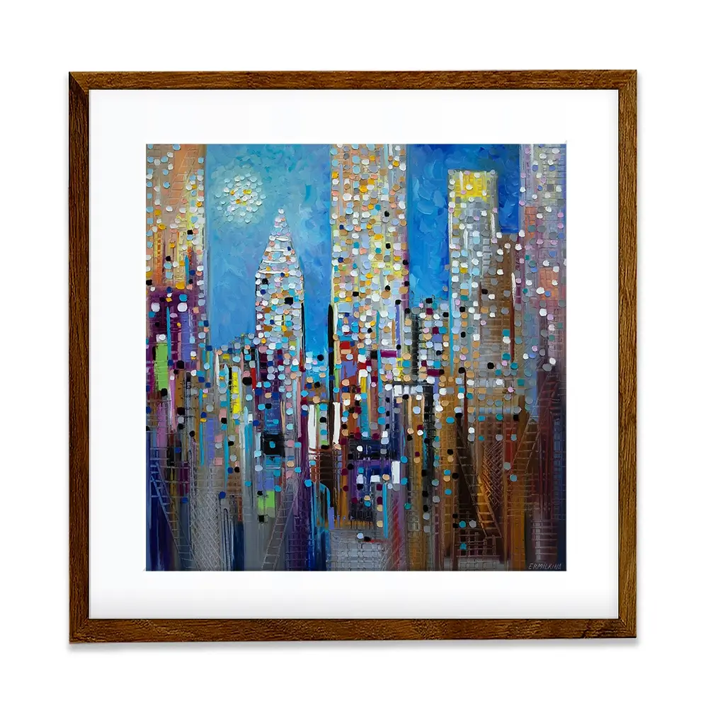 Sun Over The City Framed Art Print Sun Over The City Framed Art Print wall art product Ekaterina Ermilkina