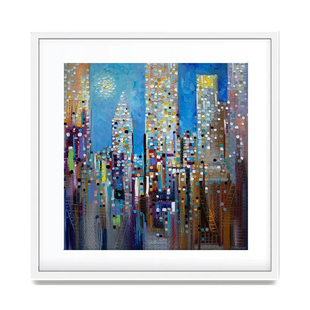 Sun Over The City Framed Art Print Sun Over The City Framed Art Print wall art product Ekaterina Ermilkina