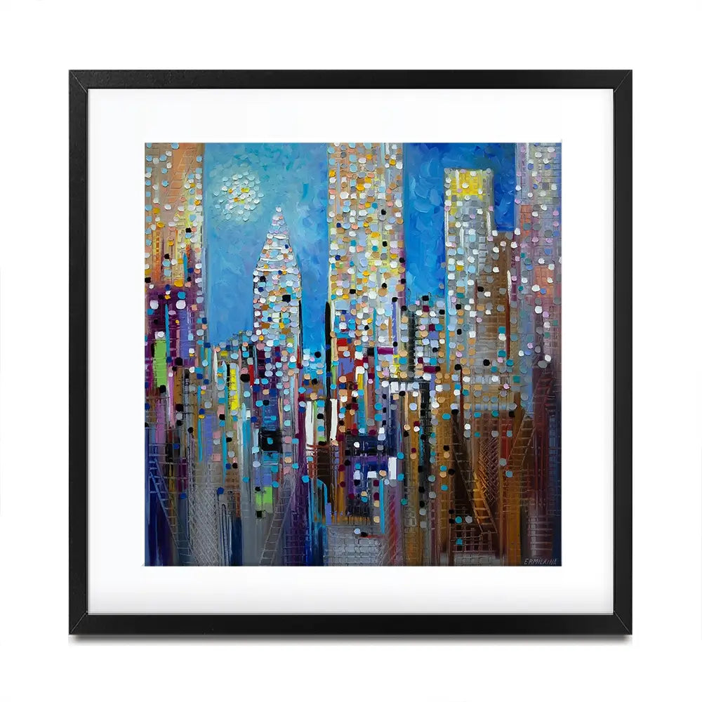 Sun Over The City Framed Art Print Sun Over The City Framed Art Print wall art product Ekaterina Ermilkina