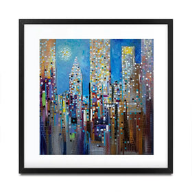 Sun Over The City Framed Art Print Sun Over The City Framed Art Print wall art product Ekaterina Ermilkina