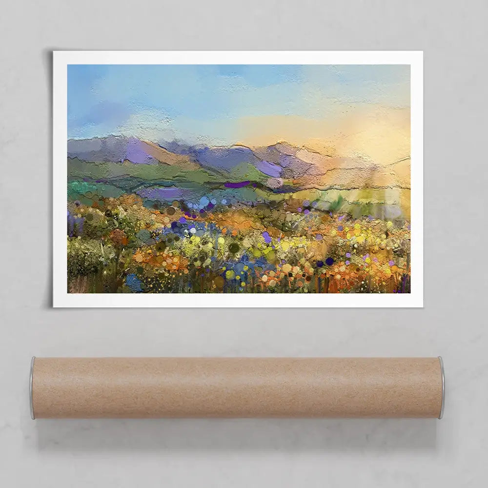 Sun Over The Field Art Print Sun Over The Field Art Print wall art product Art Print Shop