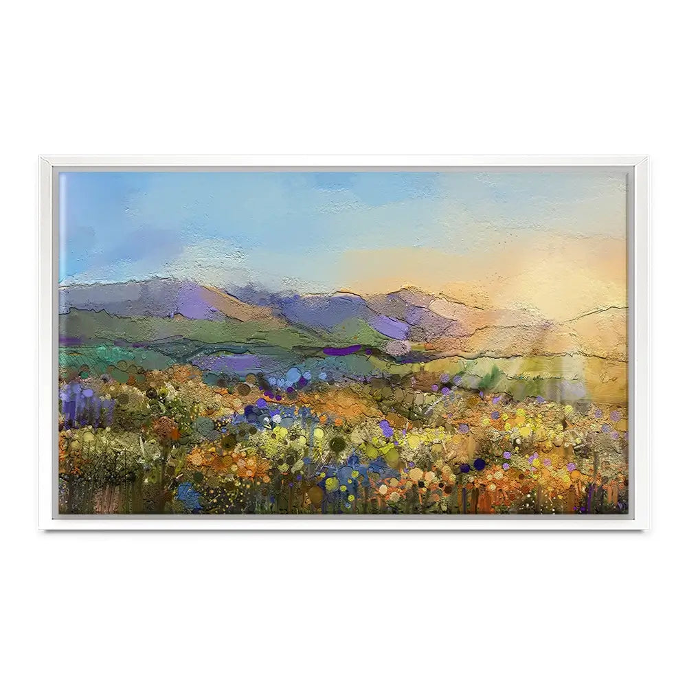 Sun Over The Field Canvas Print Sun Over The Field Canvas Print wall art product Art Print Shop