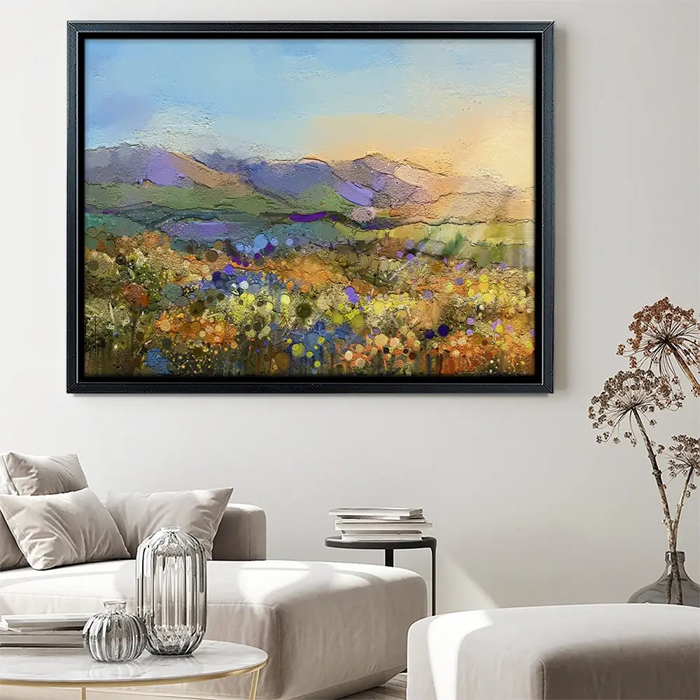 Sun Over The Field Canvas Print Sun Over The Field Canvas Print wall art product Art Print Shop