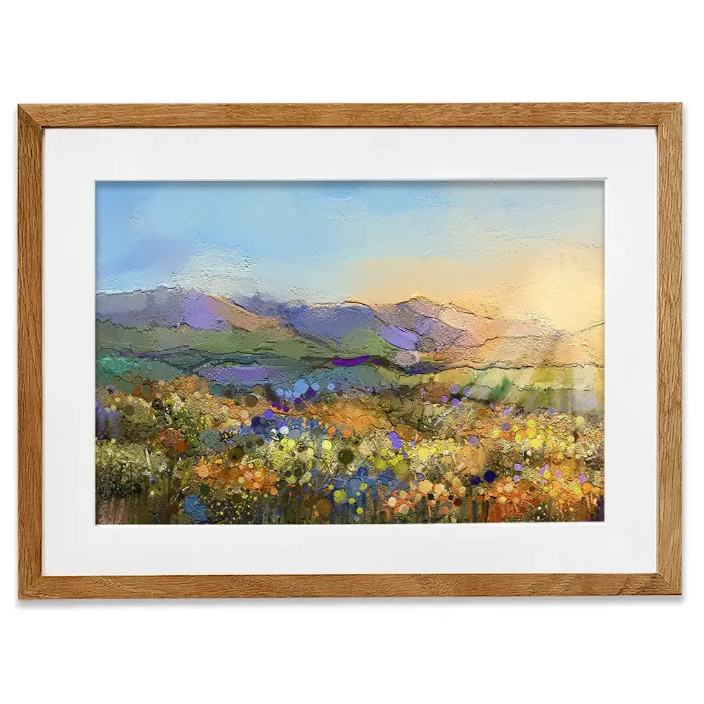 Sun Over The Field Framed Art Print Sun Over The Field Framed Art Print wall art product Art Print Shop