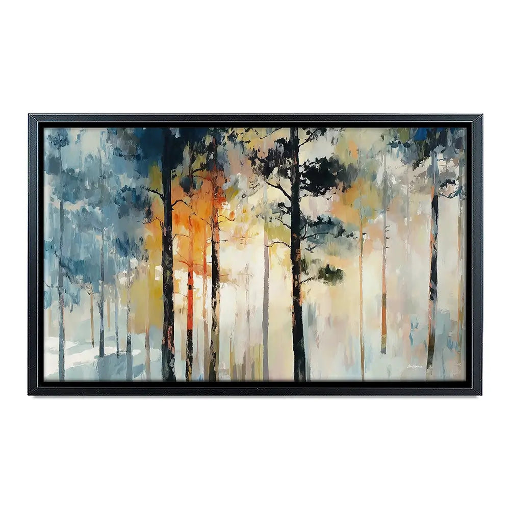 Sun Rays Through The Trees Canvas Print Sun Rays Through The Trees Canvas Print wall art product Leon Devenice