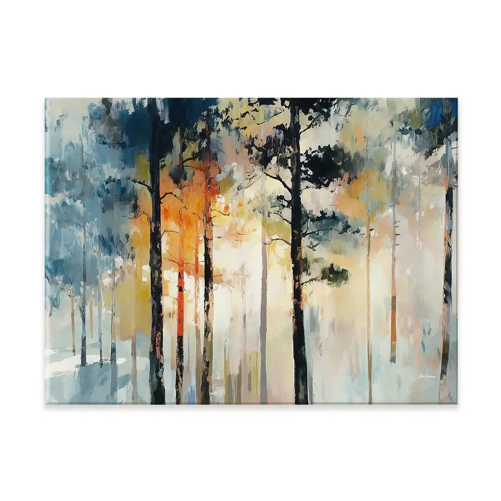 Sun Rays Through The Trees Canvas Print Sun Rays Through The Trees Canvas Print wall art product Leon Devenice