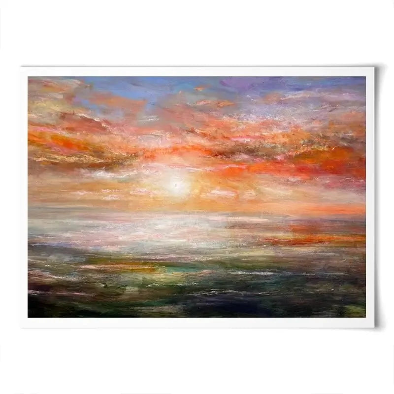 Sun Rising Over Plymouth Sound Art Print Sun Rising Over Plymouth Sound Art Print wall art product Craig Askew