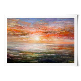 Sun Rising Over Plymouth Sound Art Print Sun Rising Over Plymouth Sound Art Print wall art product Craig Askew