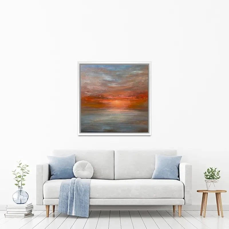 Sun Rising Over The Sea Canvas Print Sun Rising Over The Sea Canvas Print wall art product Craig Askew