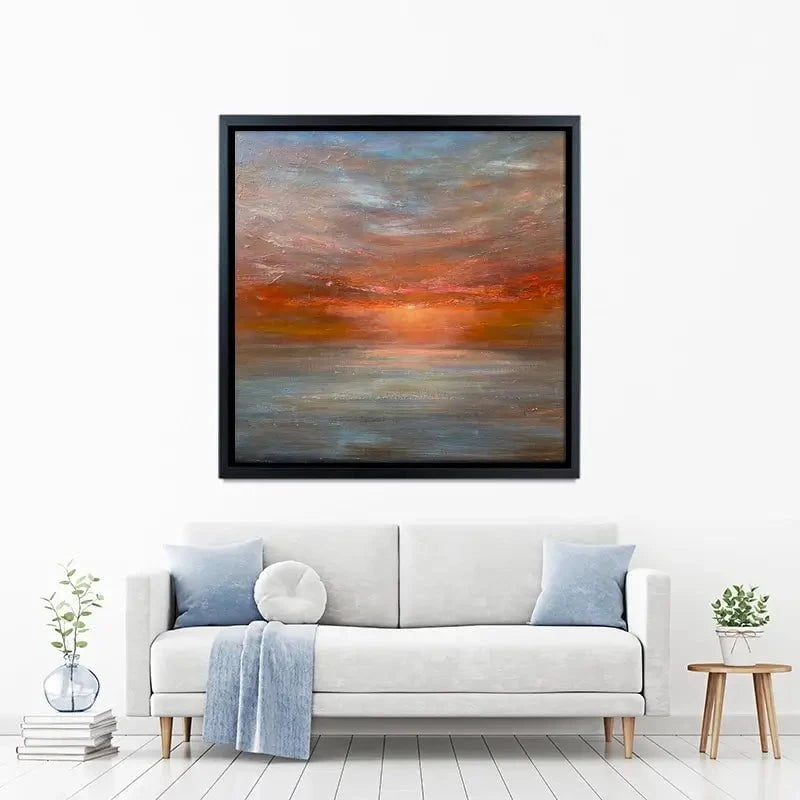 Sun Rising Over The Sea Canvas Print Sun Rising Over The Sea Canvas Print wall art product Craig Askew