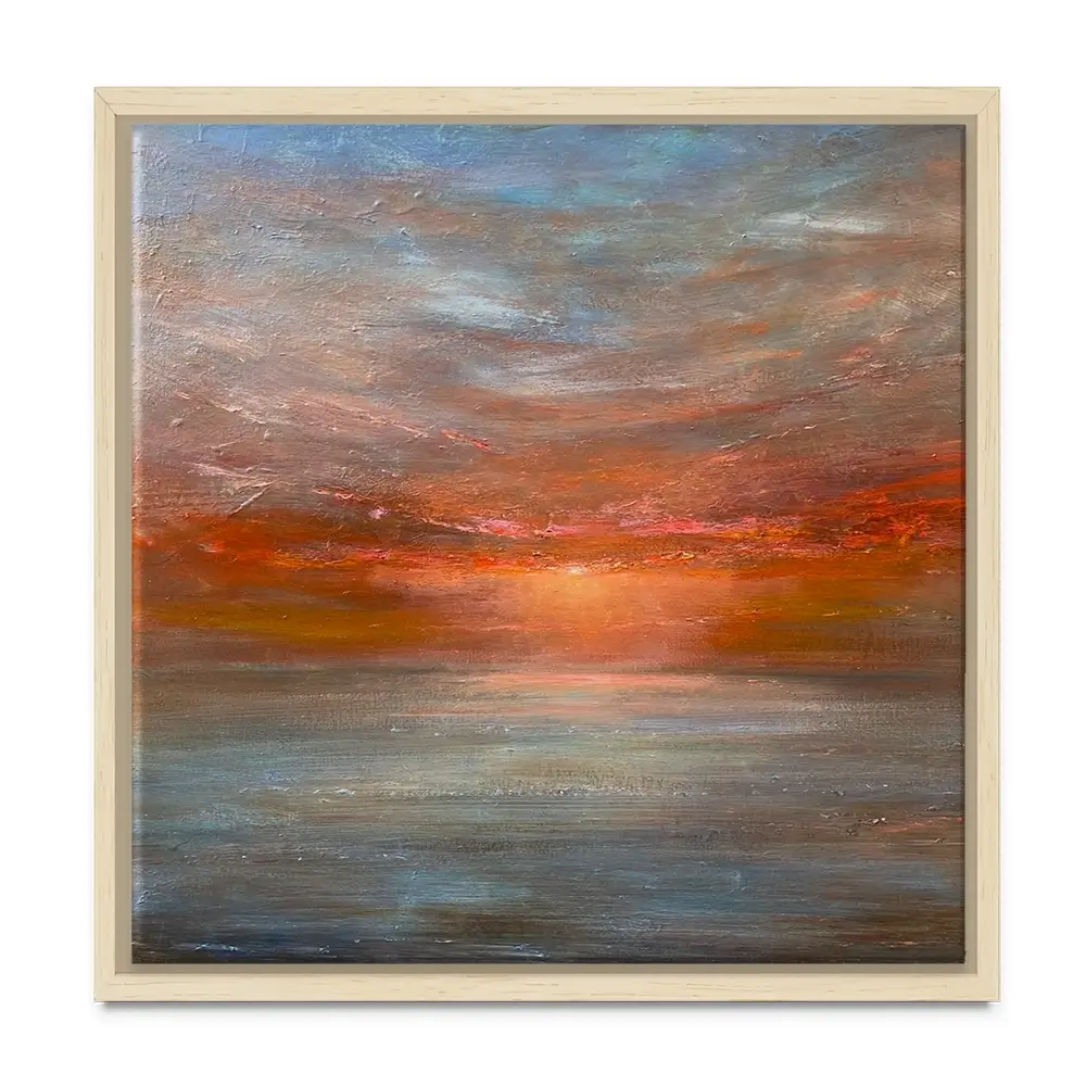 Sun Rising Over The Sea Canvas Print Sun Rising Over The Sea Canvas Print wall art product Craig Askew