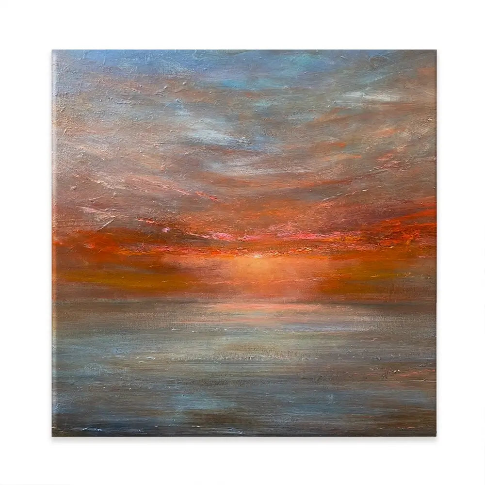 Sun Rising Over The Sea Canvas Print Sun Rising Over The Sea Canvas Print wall art product Craig Askew