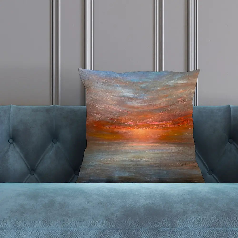 Sun Rising Over The Sea Cushion Sun Rising Over The Sea Cushion wall art product Craig Askew