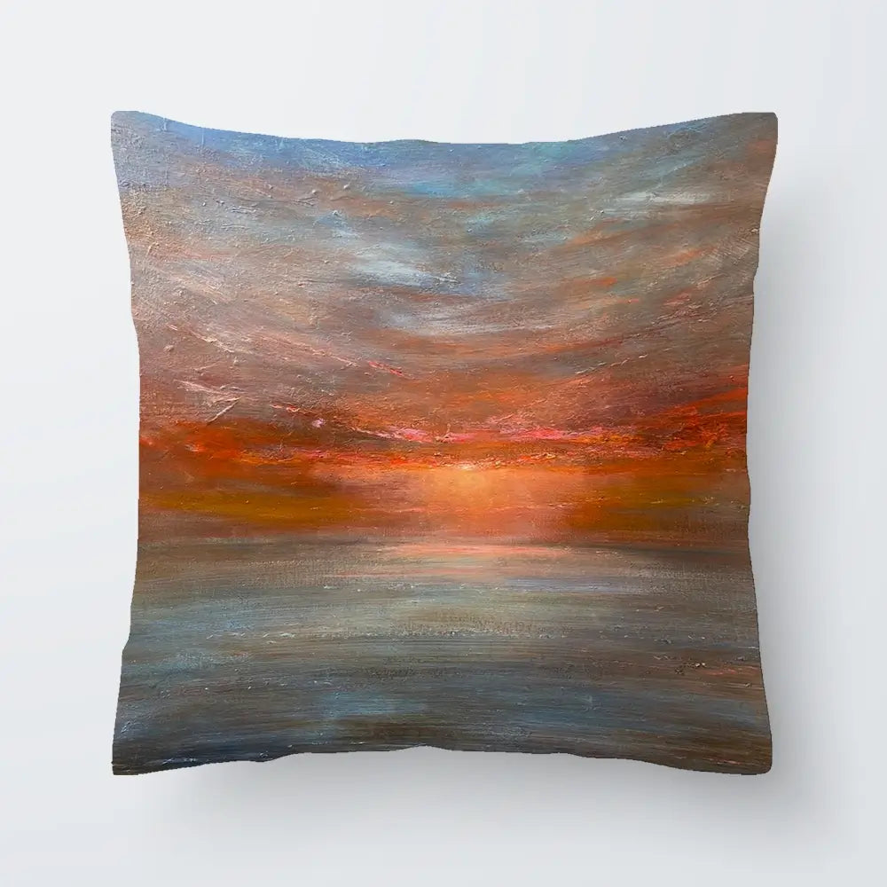 Sun Rising Over The Sea Cushion Sun Rising Over The Sea Cushion wall art product Craig Askew