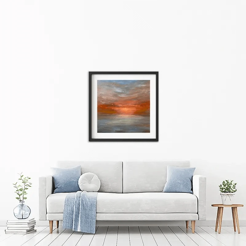 Sun Rising Over The Sea Framed Art Print Sun Rising Over The Sea Framed Art Print wall art product Craig Askew