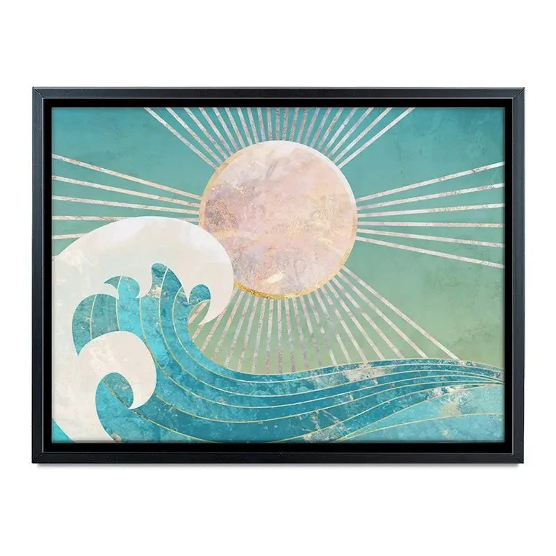 Sun Sea Turquoise Canvas Print Sun Sea Turquoise Canvas Print wall art product Sarah Manovski