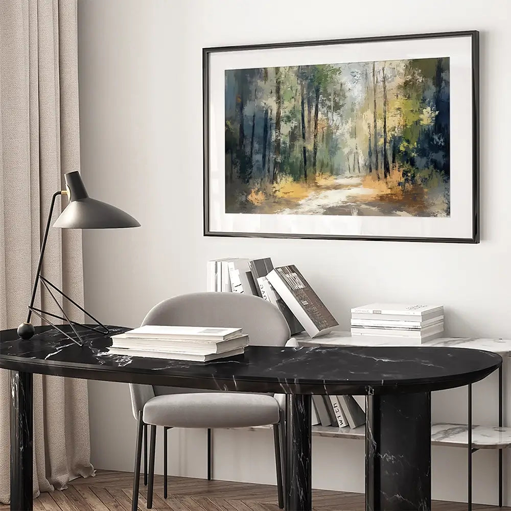 Sun Through The Trees Framed Art Print Sun Through The Trees Framed Art Print wall art product Creative Studio - Independent
