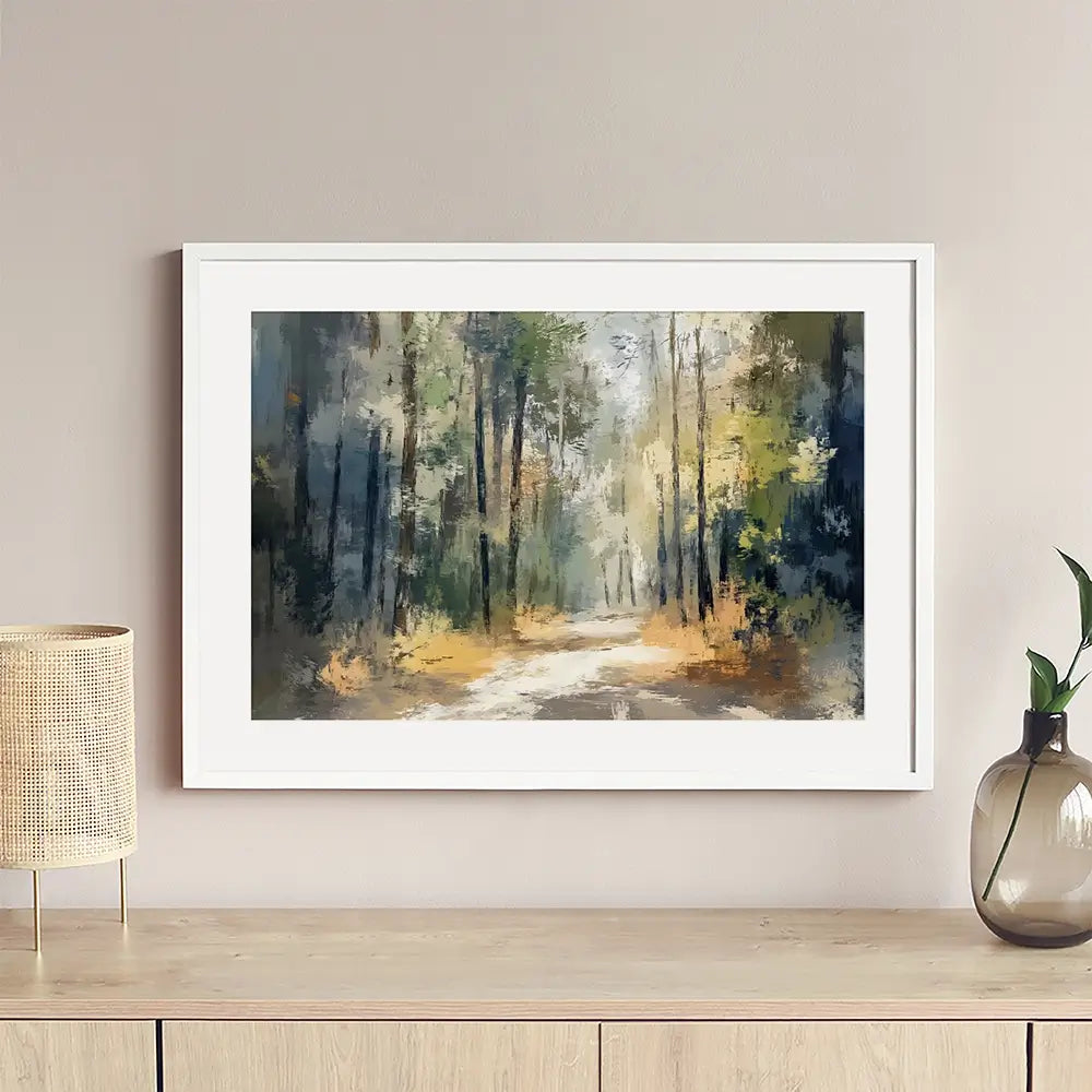 Sun Through The Trees Framed Art Print Sun Through The Trees Framed Art Print wall art product Creative Studio - Independent