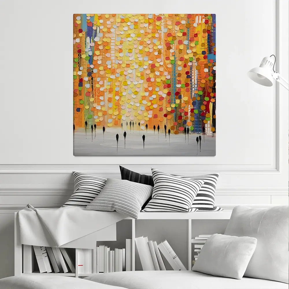 Sundown Splendor Square Canvas Print Sundown Splendor Square Canvas Print wall art product Art Print Shop