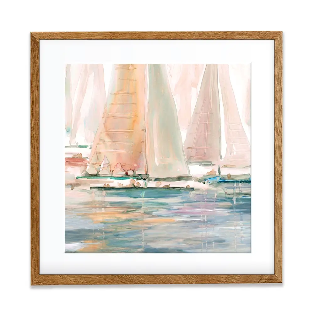 Sundrenched Sails Square Framed Art Print Sundrenched Sails Square Framed Art Print wall art product Carol Robinson