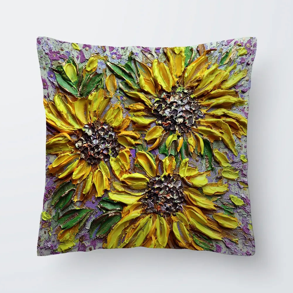 Sunflower Burst Cushion Sunflower Burst Cushion wall art product Nada Khatib