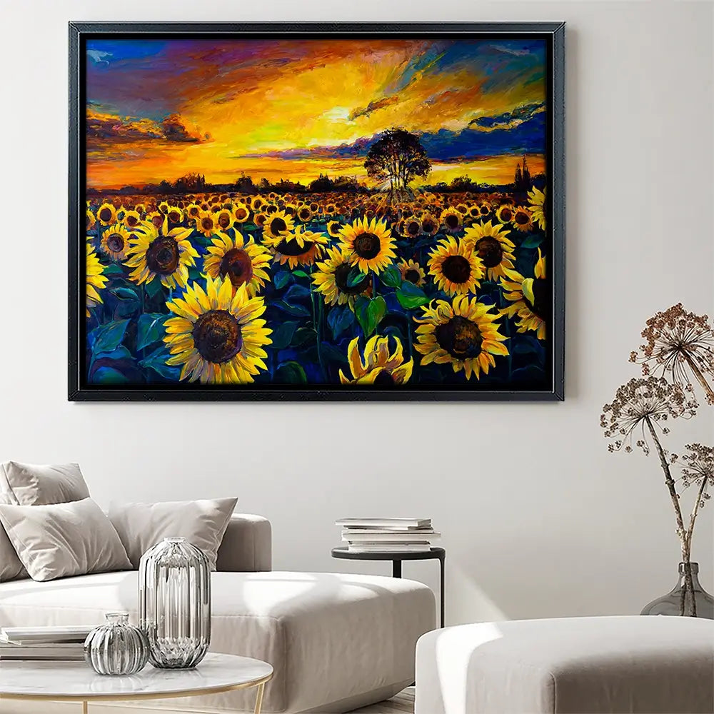 Sunflower Field Canvas Print Sunflower Field Canvas Print wall art product Ivailo Nikolov / Shutterstock